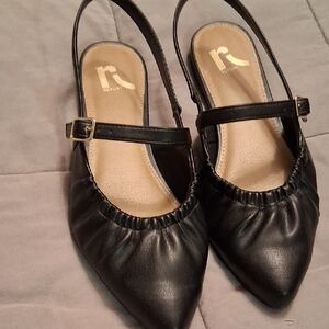 Report  Women's Black Slingback Flats